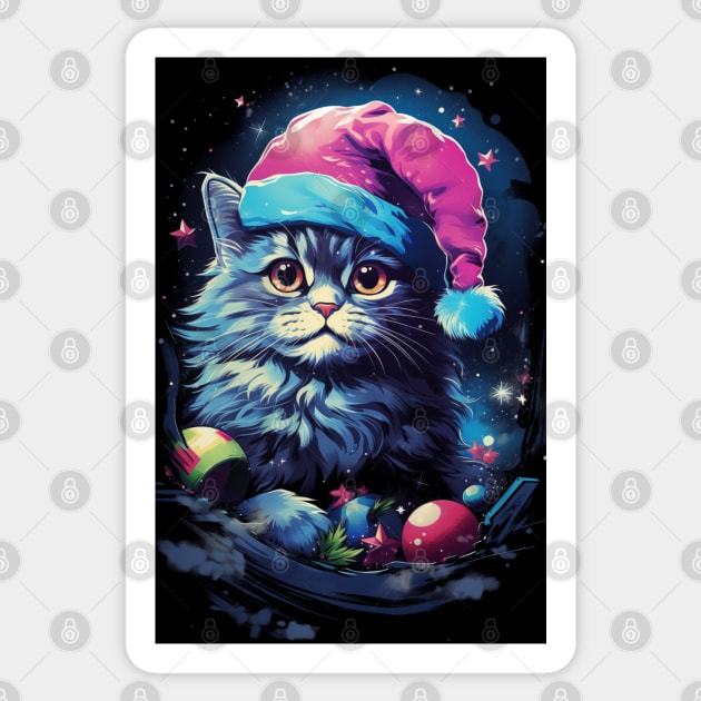 Meowrry Christmas Sticker by TNM Design